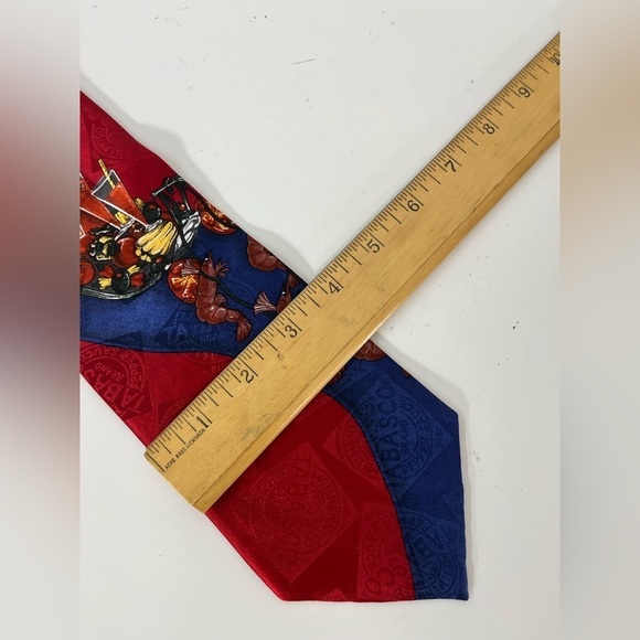 Tabasco Sauce Silk Necktie Mens Novelty Neck Tie Vintage 90s - Picture 5 of 6